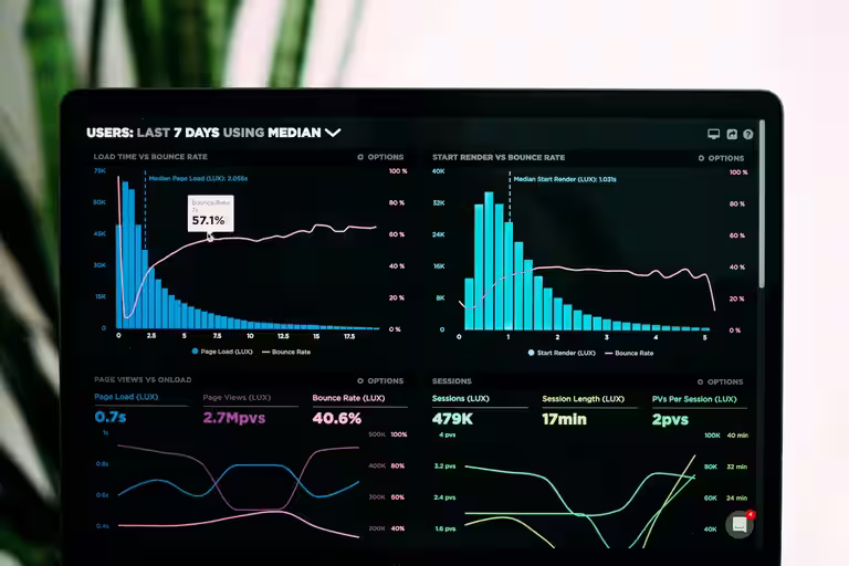 Data analysts reviewing AI-powered analytics dashboards in a modern command center